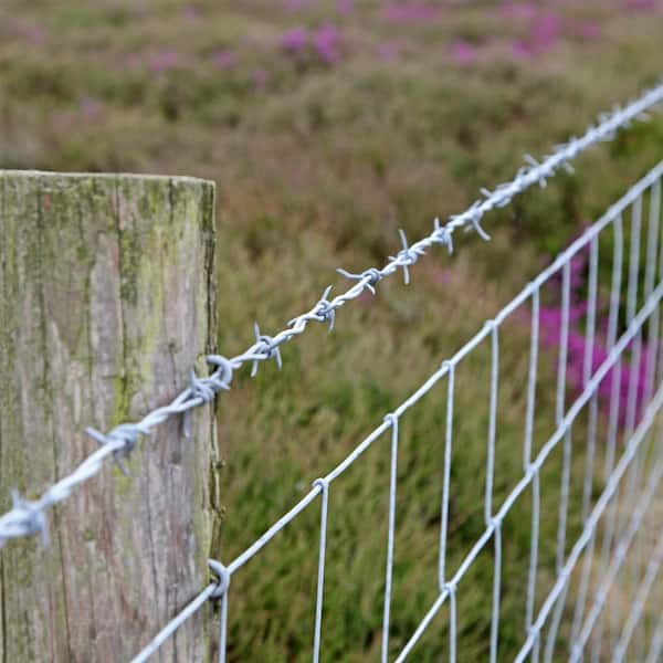 1,320 ft. 12-1/2-Gauge 4-Point Class I Galvanized Steel Barbed Wire