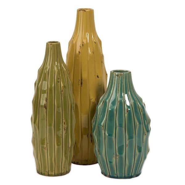 Home Decorators Collection 17 in. Assorted Soto Vase (Set of 3)