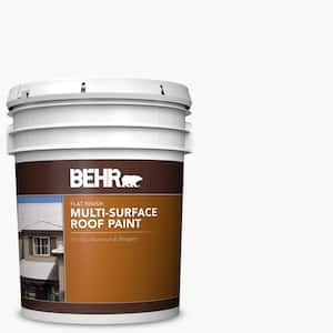 5 gal. White Reflective Flat Multi-Surface Exterior Roof Paint