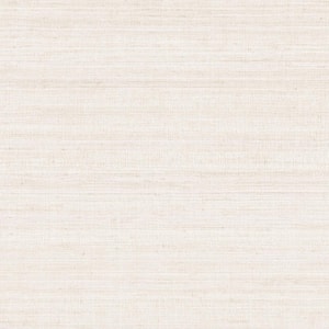 White Ivory Milano Silk Solid Color Vinyl Non-Pasted Wallpaper Roll