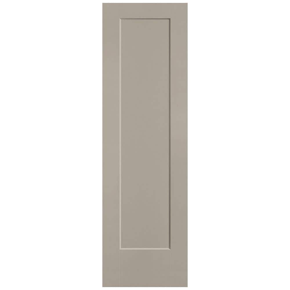 24 in. x 80 in. 1-Panel Lincoln Park Single Bore Hollow Core Smoked Tan Molded Composite Interior Door Slab