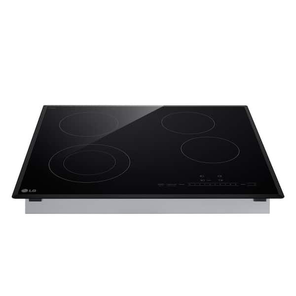LG 24 in. 4 Elements Radiant Electric Cooktop in Black with Dual Element