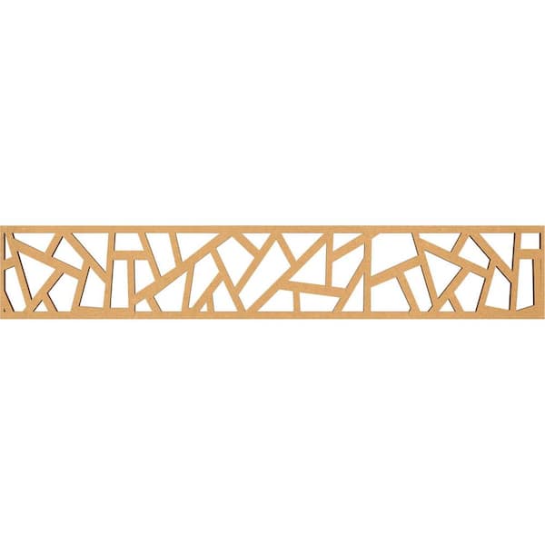 Ekena Millwork Harrisburg Fretwork 0.375 in. D x 46.625 in. W x 8 in. L MDF Wood Panel Moulding