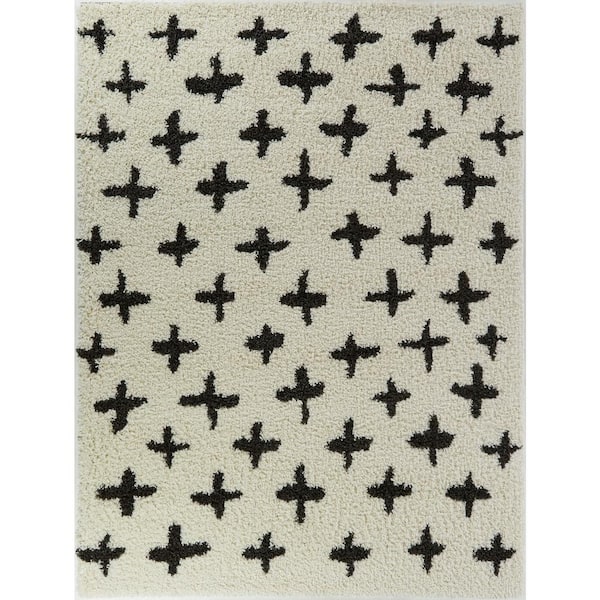 Delany Cream 5 ft. x 7 ft. Plush Plus Area Rug