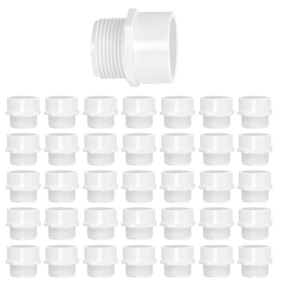 PLUMBFLEX 1-1/2 in. x 1-1/4 in. White Rigid PVC DWV Trap Adapter