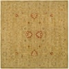 SAFAVIEH Antiquity Brown/Beige 4 Ft. X 4 Ft. Square Border Area Rug ...