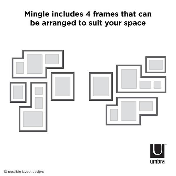 Umbra Mingle Gallery 4-Piece Frame Set - Natural