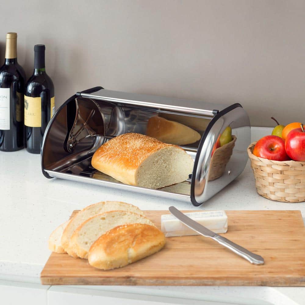UPC 857198000851 product image for 1-Piece Stainless Steel Bread Storage Box in Silver | upcitemdb.com