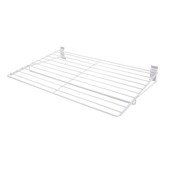WallTech 26.7 in. White Steel Deep All Purpose Shelf for Wire Shelving