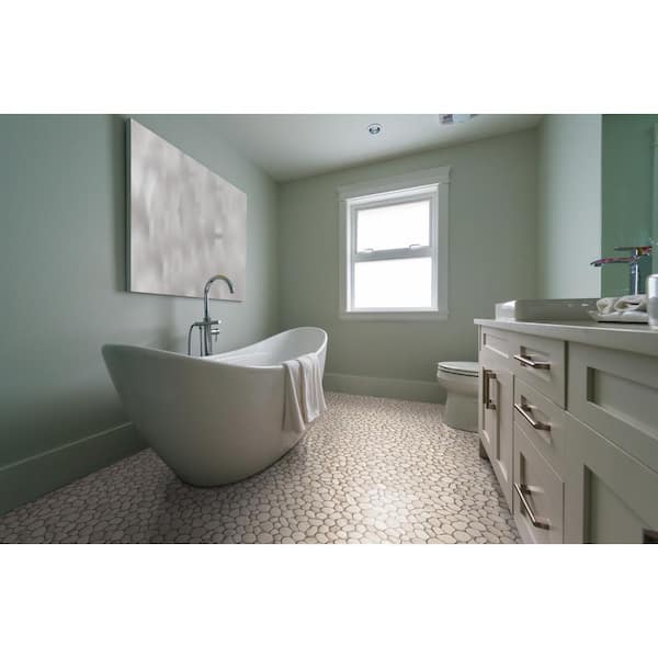 CRUZ BAY STUDIO Classic Pebble Tile Tan 11-1/4 in. x 11-1/4