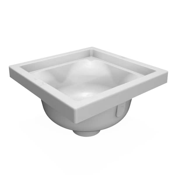 Zurn 3 in. Outlet 6 in. Sump Floor Sink with Dome Strainer