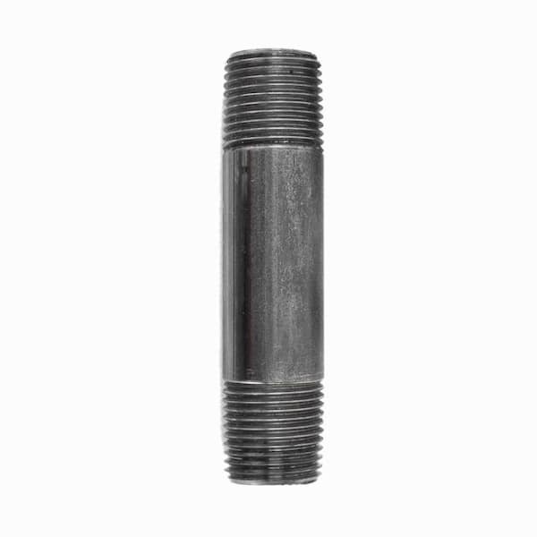 STZ 3/8 in. x 3 1/2 in. Black Steel Nipple