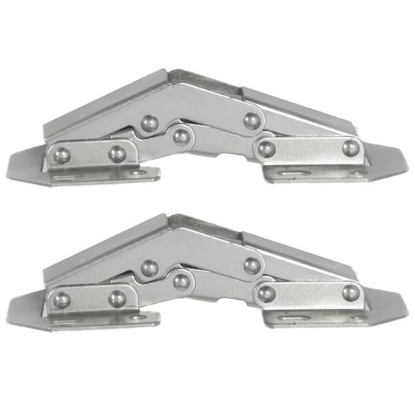 Laurey 90-Degree Adjustable Overlay Concealed Chrome Frame and Frameless Cabinet Hinge (10-Pack)
