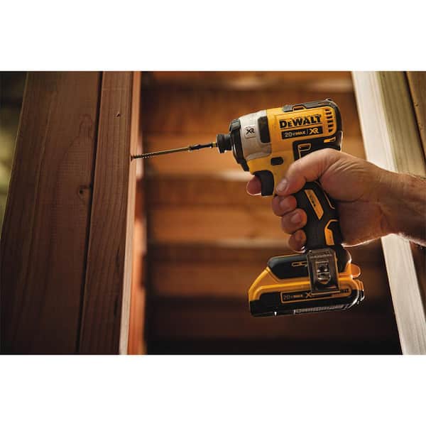 20-Volt MAX XR Li-Ion Cordless Screwgun/Cutout Tool Combo Kit (2-Tool) w/Bonus Bare 20V Cordless 1/4 in. Impact Driver 20-Volt MAX XR Li-Ion Cordless Screwgun/Cutout Tool Combo Kit (2-Tool) w/Bonus Bare 20V Cordless 1/4 in. Impact Driver