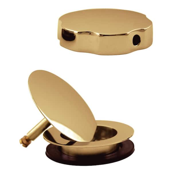 Westbrass 1-1/2 in. Replacement Trim for Westbrass Cable Drive Bath Drain Waste & Overflow Assemblies, Polished Brass