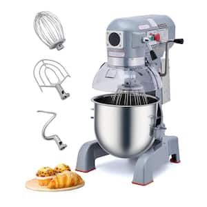20 qt. 3-Speed Commercial Mixer, Stainless Steel Stand Mixer 750-Watt Commercial Food Mixer with Dough Hook Beater Whisk
