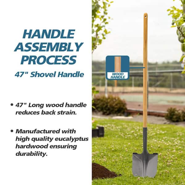 47 in. Shovel Handle with 1.42 in. Diameter
