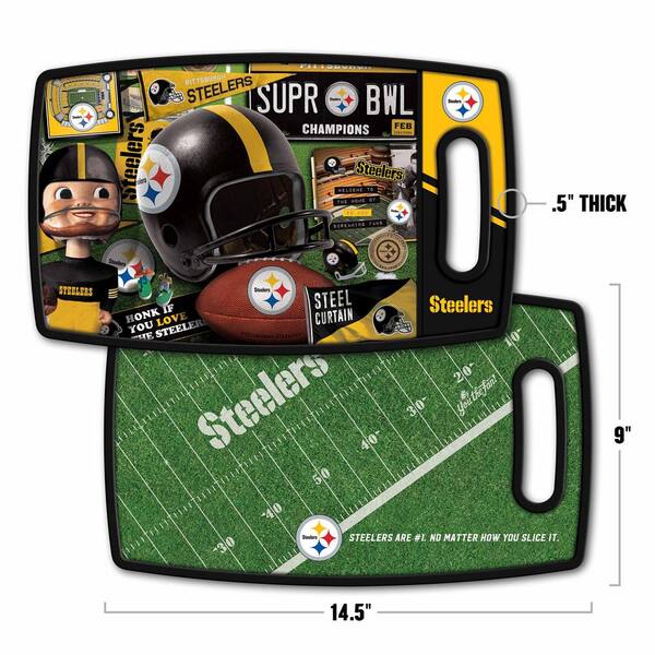 Officially Licensed NFL Pittsburgh Steelers Logo Series Cutting Board