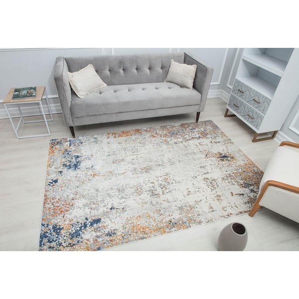 Speckled Ochre 2 ft. x 8 ft. Indoor Area Rug