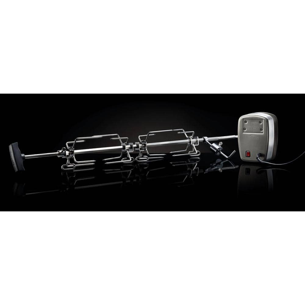 Commercial Grade Stainless Steel Rotisserie Kit for Large Grills