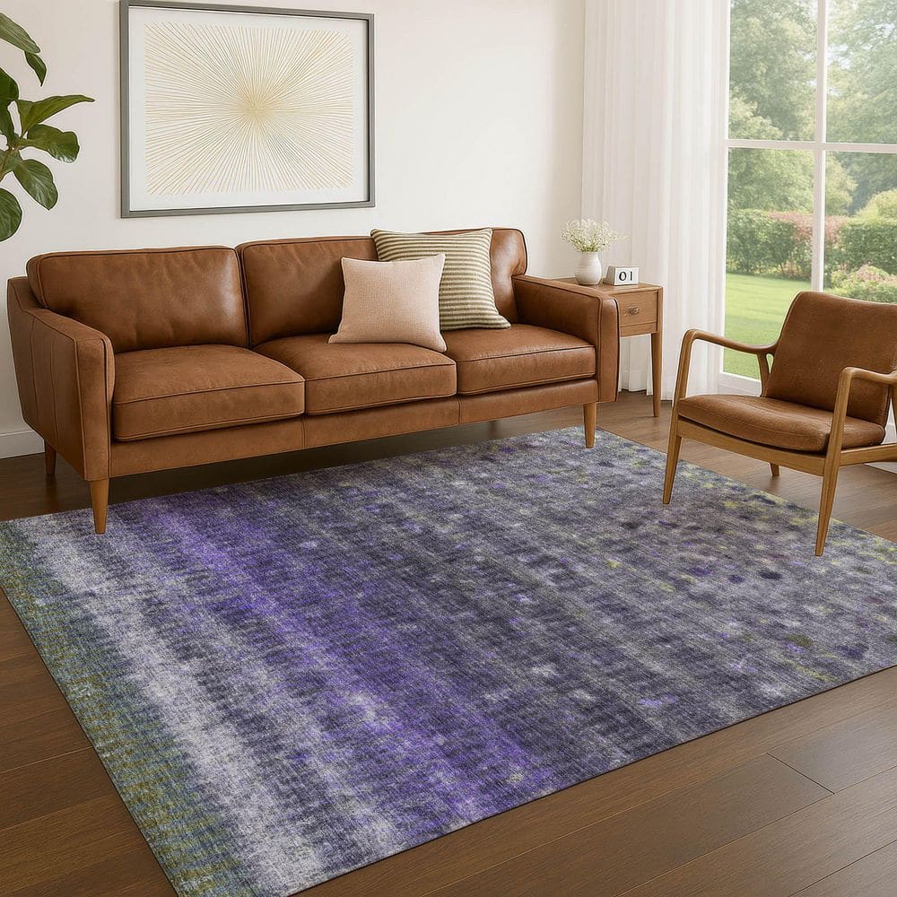 Chantille Machine Washable Indoor/Outdoor Abstract ACN2316 Purple 10 ft. x 14 ft. Area Rug price history on PriceWatchPro