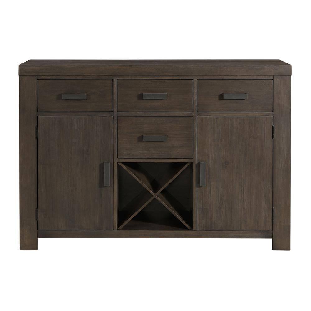 Jasper 60" Brown Walnut Transitional Server with Drawers