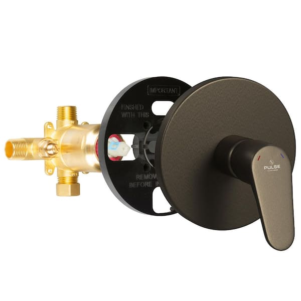 Tru-Temp 1-Handle Pressure Balanced 1/2 in. Rough-In Valve Trim Kit in Oil Rubbed Bronze (Valve Included)