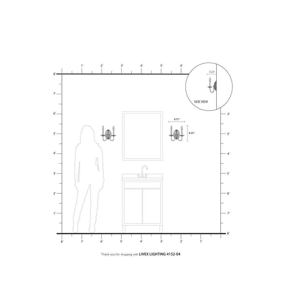 Black Steel Traditional Wall Mount Sconce Light