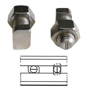 Tanstic – 2 Morsetti Di Scarico A U, Acciaio Inox, 1-3/4'' (45 Mm), Con Flangia Della Sella Per Tubi