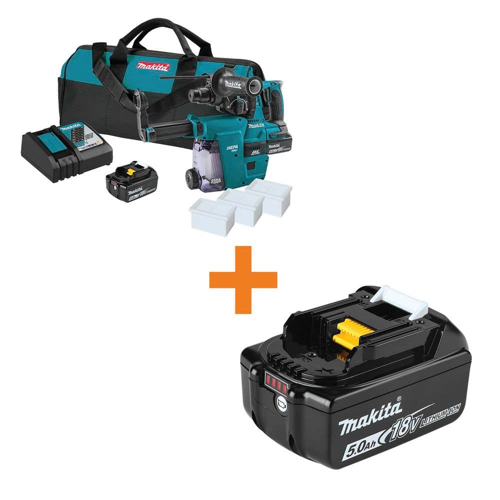 18V LXT Brushless 1 in. Rotary Hammer Kit 5.0 Ah, SDS-PLUS, HEPA Dust Extractor Attachment with 18V LXT Battery 5.0Ah price history on PriceWatchPro