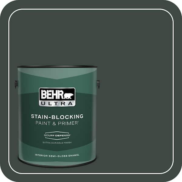 BEHR ULTRA 1 gal. #PPF-54 Trellised Ivy Extra Durable Semi-Gloss Enamel Interior Paint & Primer