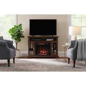 Canteridge 47 in. Media Console Electric Fireplace for TVs up to 55 in. in Simply Brown