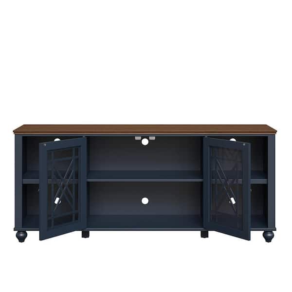 FESTIVO Elegant Navy 70 in. TV Stand Fits TVs up to 80 in. to 85