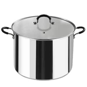 20 qt. Stainless Steel Stock Pot with Glass Lid