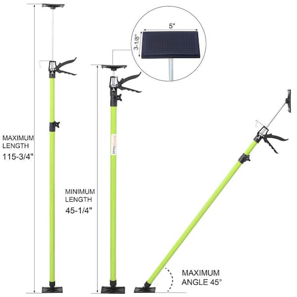 Tatayosi 2-Pack Green Steel Adjustable Support Pole Jack Post Hand