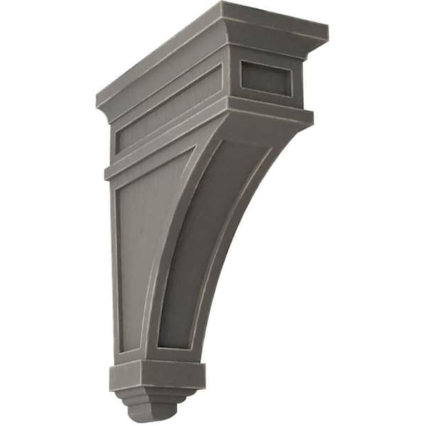 Ekena Millwork 4-1/2 in. x 13-3/4 in. x 10 in. Reclaimed Grey Arlington Wood Vintage Decor Corbel