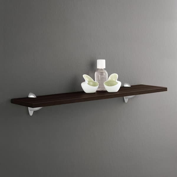 23-1/2 in. L x 8 in. D Lite Shelf in Espresso