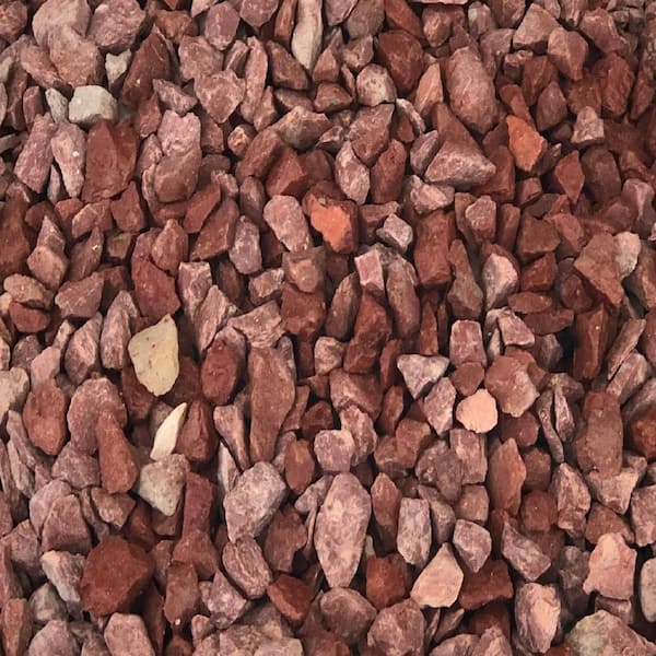EARTHESSENTIALS BY QUIKRETE Autumn Red Stone 0.5-cu ft 45-lb Red Decorative  Rock in the Landscaping Rock department at