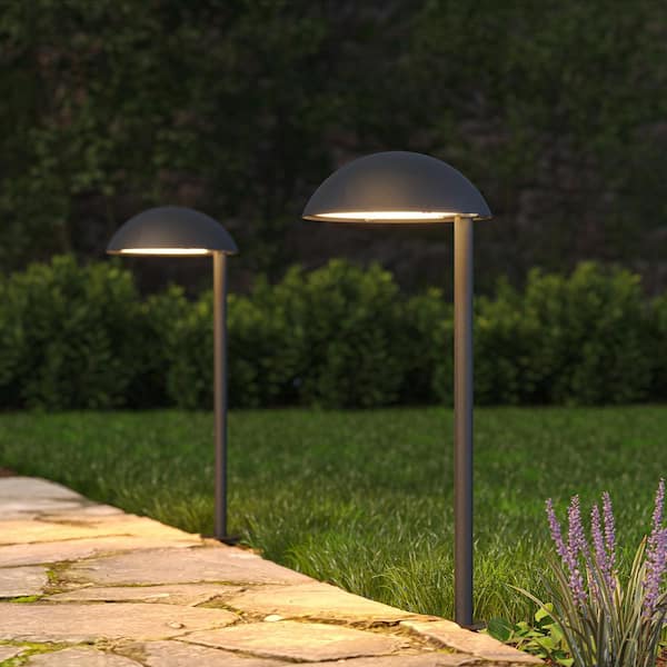 200-Lumens Black Outdoor Integrated LED Landscape Spot Light