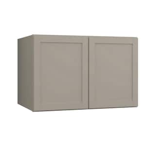 Courtland 36 in. W x 24 in. D x 23.5 in. H Assembled Shaker Wall Kitchen Cabinet in Sterling Gray