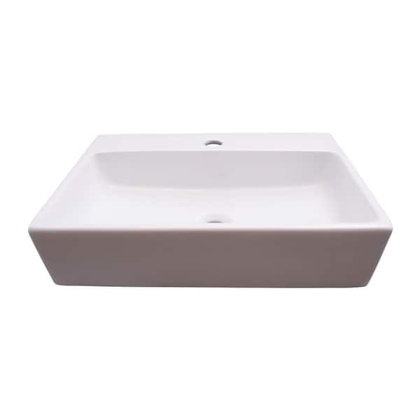 Barclay Products Leanne Wall-Mount Sink in White