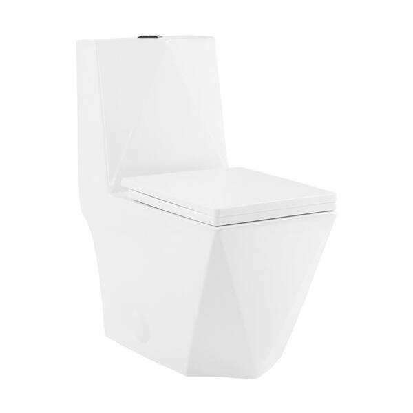 Swiss Madison Brusque OnePiece 1.1/1.6 GPF Dual Flush Square Toilet in