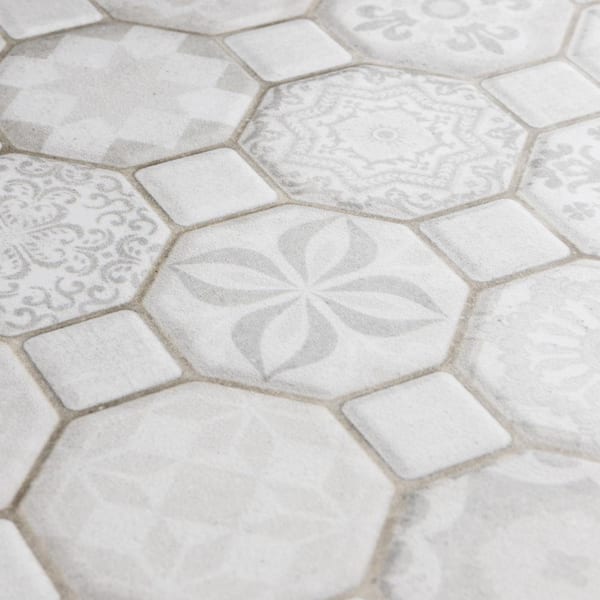 Tessera White 12-1/4 in. x 12-1/4 in. Ceramic Floor and Wall Tile (14.11 sq. ft. / case)