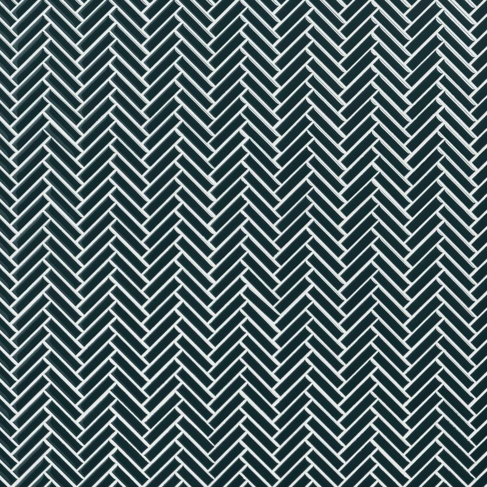 Motif Herringbone Emerald Green 11.14 in. x 11.14 in. Glossy Porcelain Mosaic Floor and Wall Tile (0.86 sq. ft./each) price history on PriceWatchPro
