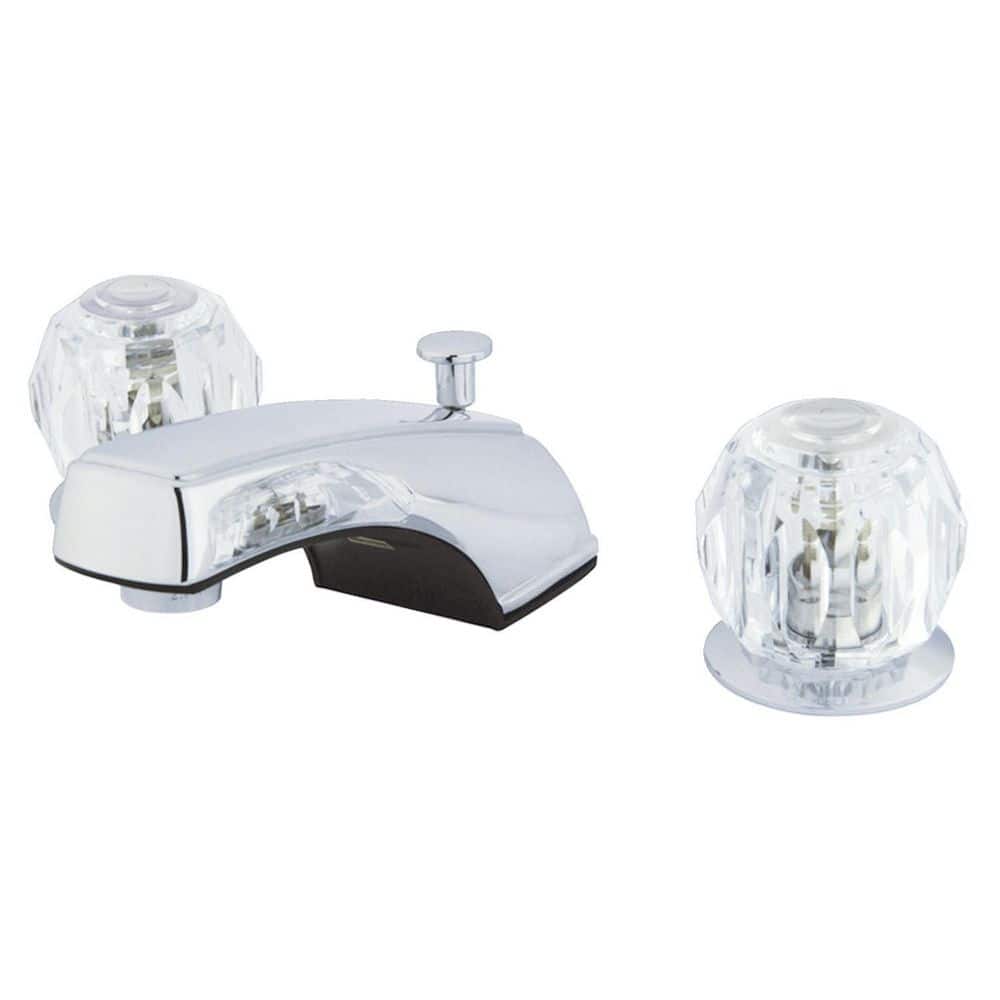 Americana 8 in. Widespread 2-Handle Bathroom Faucets with Plastic Pop-Up in Polished Chrome price history on PriceWatchPro