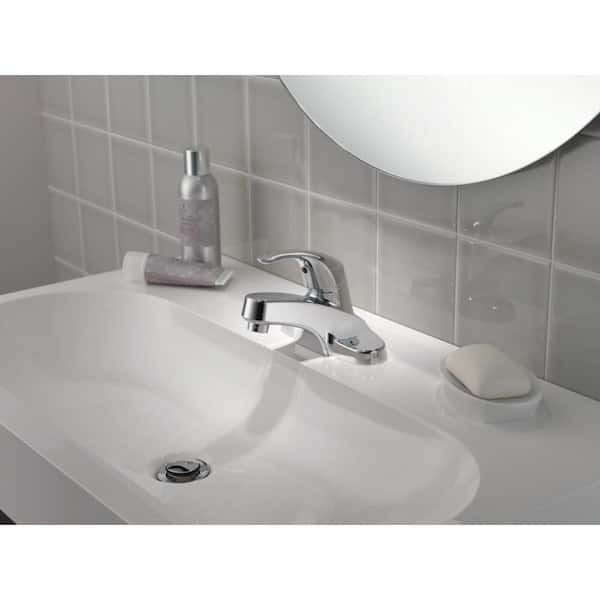 Core 4 in. Centerset Single-Handle Low-Arc Bathroom Faucet in Chrome