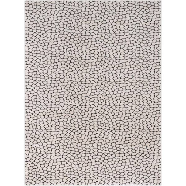 Well Woven Baldwin Asher Modern Pebbled Ivory 7 ft. 10 in. x 9 ft. 10 ...