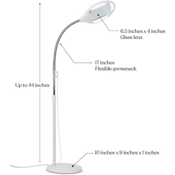 brightech lightview pro led magnifying desk lamp