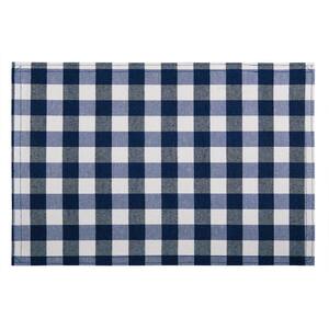 Buffalo Check 18 in. x 12 in. Blues Navy Checkered Cotton/Polyester Placemats (Set of 4)