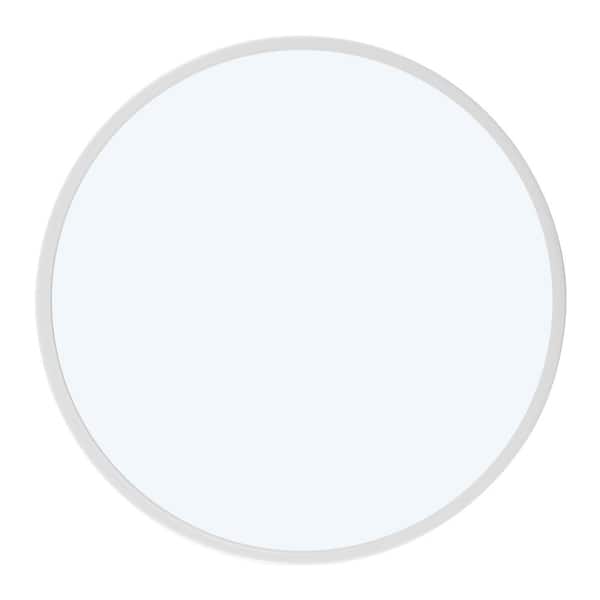 CIPACHO 48-Watt Integrated LED White Round Ultra-thin Dimming Chandelier with Acrylic Shades